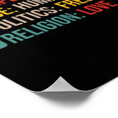 生誕地の地球レース人間の政治の自由ポジット ポスター (角)