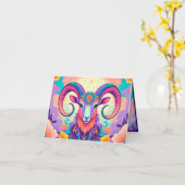 生誕生まれ生期のひつじとなる カード (黄色い花)