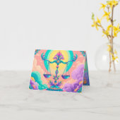 生誕生まれ生期の天秤座に就く カード (黄色い花)