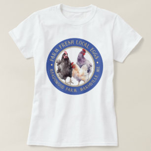 生農地産地産卵Tシャツ農家市場 Tシャツ