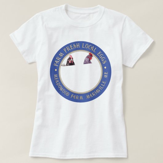 生農地産地産卵Tシャツ農家市場 Tシャツ (デザイン正面)