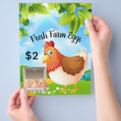 生農産卵ビジネスプロモーションのチラシ チラシ (手)