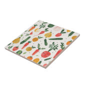 生野菜イラストレーション タイル (側面)