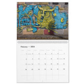 生風変わりき物グラフィティ2024 カレンダー (2月 2026)