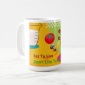 生食べダイエットと減量 コーヒーマグカップ (正面左)