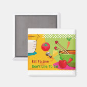 生食べ活のダイエット マグネット (正面/裏面)