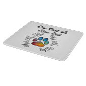 生食べ物を与え猫 カッティングボード (角)