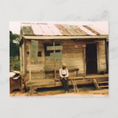 生魚を売る ポストカード (正面)