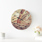 生鮮パンバスケットキッチン ラージ壁時計 (ホーム)