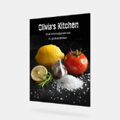 生鮮健康食品成分 アクリルサイン (傾斜)