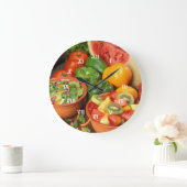 生鮮果実野菜 ラージ壁時計 (ホーム)