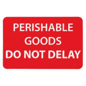 生鮮物は遅れぬ マグネット (横)