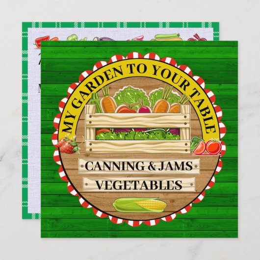 生鮮製品及び保存用カード サンキューカード (正面/裏面)