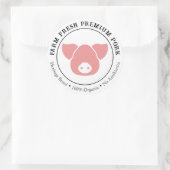 生鮮豚肉商品ラベル ラウンドシール (バッグ)