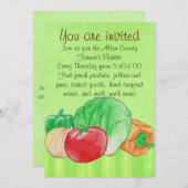 生鮮農産物招待状 招待状 (正面/裏面)