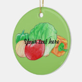 生鮮食品のオーナメント セラミックオーナメント (左)