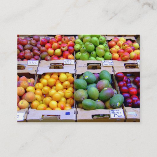 生鮮食品の名刺 名刺 (正面)