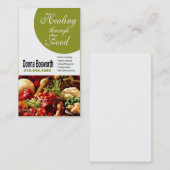 生鮮食品の栄養士の食糧コーチ、減量 名刺 (正面/裏面)