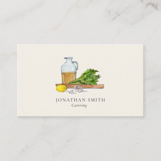 生鮮食品ケータリング名刺 名刺 (正面)