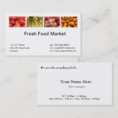 生鮮食品、果物、植物市場 名刺 (正面/裏面)
