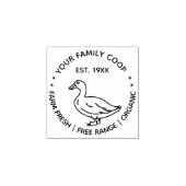 生鴨の卵を飼育する ラバースタンプ (インプリント)