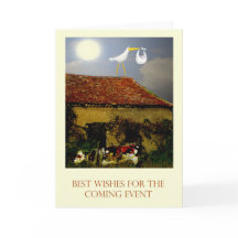 産休の最高のな願い、こうのとり、ベビー、月