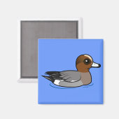 産卵しやすいユーラシアウィゲオン マグネット (正面/裏面)