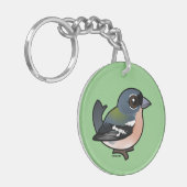 産卵可能なアフリカのカフインチ キーホルダー (正面左)