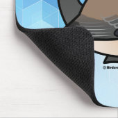 産卵可能な灰色の頭をした《鳥》アメリカゴガラ マウスパッド (コーナー)