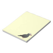 産卵可能な白い冠の鳩 ノートパッド (回転)