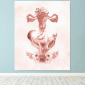 産婦人助産師フローラ産卵子卵巣 キャンバスプリント (インサイチュ (ウッドフロア))