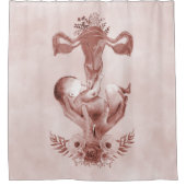 産婦人助産師フローラ産卵子卵巣 シャワーカーテン (正面)