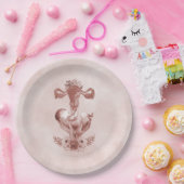 産婦人助産師フローラ産卵子卵巣 ペーパープレート (パーティー)