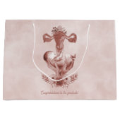 産婦人助産師フローラ産卵子卵巣 ラージペーパーバッグ (正面)