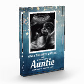 産婦人妊娠告知男の赤ちゃん超音波 フォトブロック (左)