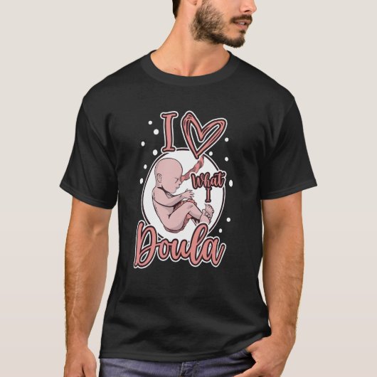 産婦人妊娠支援BirでDoula Tシャツ (正面)