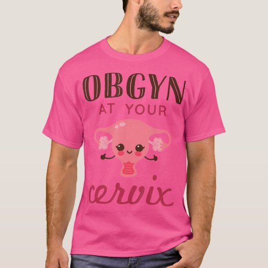 産婦人科おもしろい産科 Tシャツ (正面)