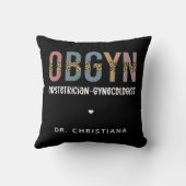 産婦人科パーソナライズされた産婦人科 クッション (裏面)