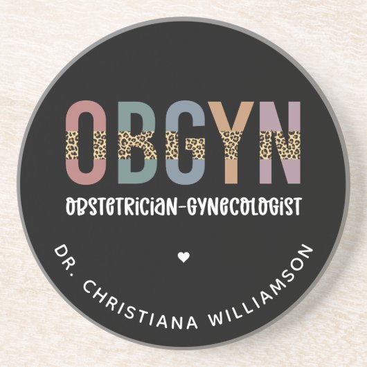 産婦人科パーソナライズされた産婦人科 コースター (正面)