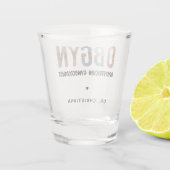 産婦人科パーソナライズされた産婦人科 ショットグラス (裏面)