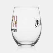 産婦人科パーソナライズされた産婦人科 ステムなしワイングラス (左)