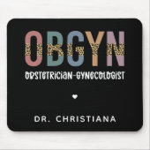 産婦人科パーソナライズされた産婦人科 マウスパッド (正面)