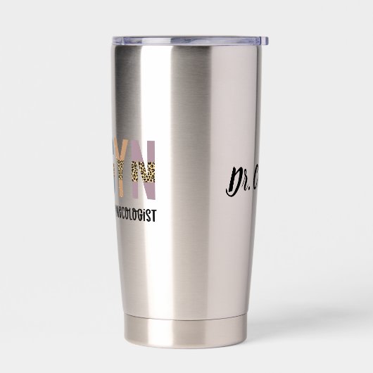 産婦人科パーソナライズされた産婦人科 保温保冷タンブラー (左面)