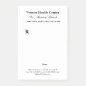 産婦人科医による医師の処方 ポストイット (正面)