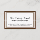 産婦人科医エレガント医 名刺 (正面)