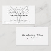 産婦人科医エレガント子宮頸 名刺 (正面/裏面)