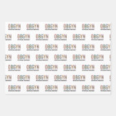 産婦人科医レオパード印刷 ラッピングペーパーシート (正面2)