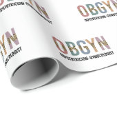 産婦人科医レオパード印刷 ラッピングペーパー (ロールコーナー)