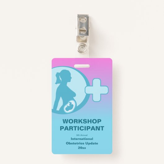 産婦人科医学会 バッジ (正面クリップ)