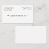 産婦人科医師 名刺 (正面/裏面)